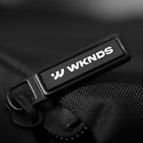 Logo with the title 'Modern Minimalist Design for WKNDS, a Clothing Company'