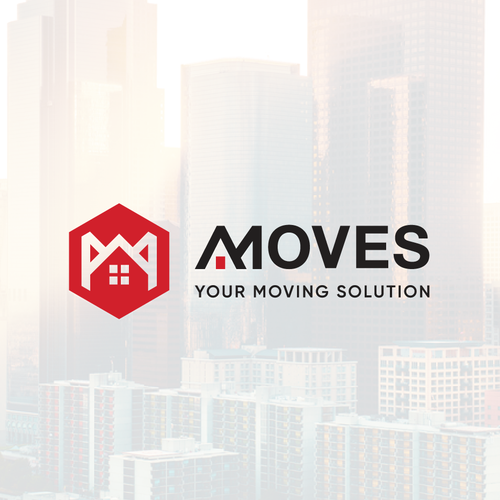 House brand with the title 'Logo Designs for Moves'