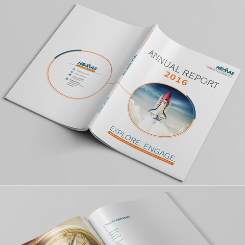 Annual report design with the title 'Annual Report Design'