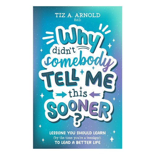 Teen book cover with the title 'Book cover design'