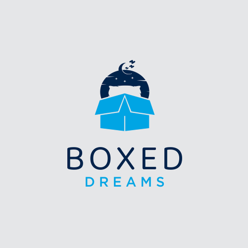 Crate logo with the title 'boxed dreams'