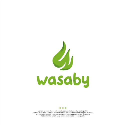 Dating app logo with the title 'Wasaby datting app logo'