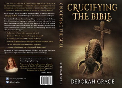 Bible book cover with the title 'A cover for a book that exposes biblical issues'