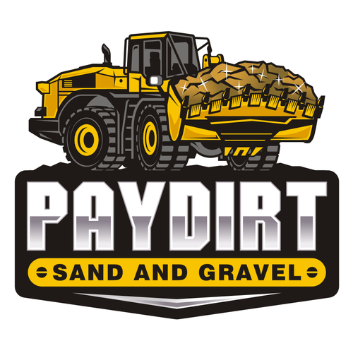 Excavator logo with the title 'Pay Dirt'