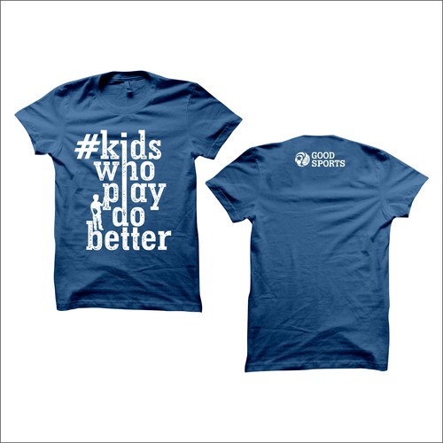 Distressed t-shirt with the title 'Create a hip t-shirt design for professional athletes to support our cause!'