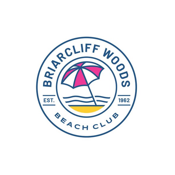 Eye-catching logo with the title 'Logo Design for Briarcliff Woods Beach Club'