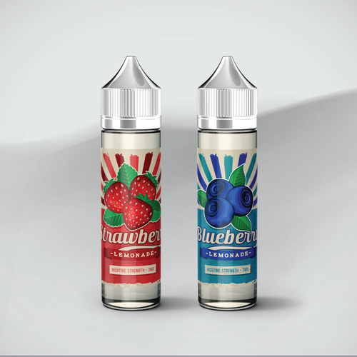 Food label with the title 'Label for E-Liquid'