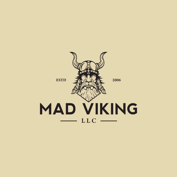 Mad logo with the title 'Logo design for MAD VIKING'