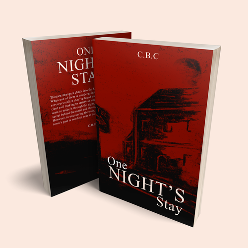 Grunge book cover with the title 'E-Book Cover for One Night's Stay'