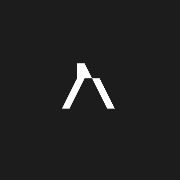 Futuristic logo with the title 'Brandmark-NR2048'