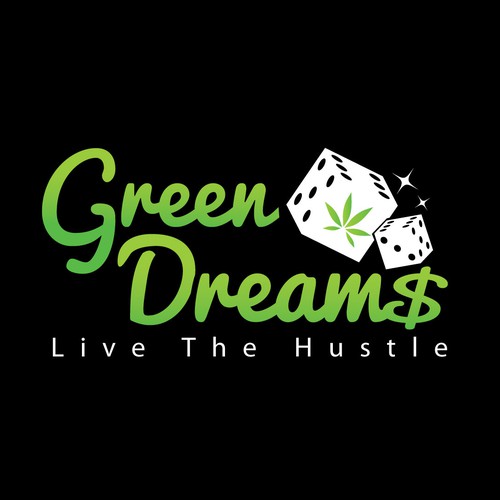 Board game logo with the title 'Green Dream$'