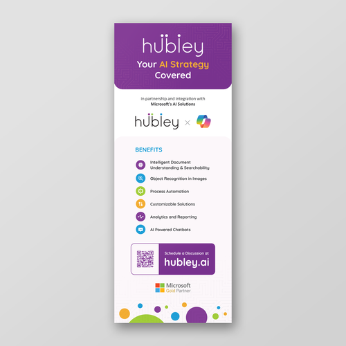 Promotional design with the title 'hubley banner'