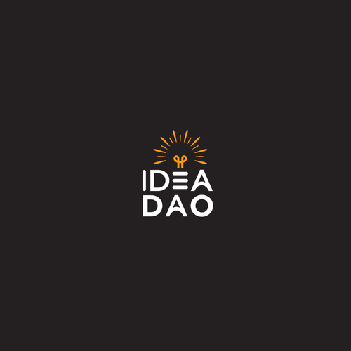 Lamp logo with the title 'idea dao'