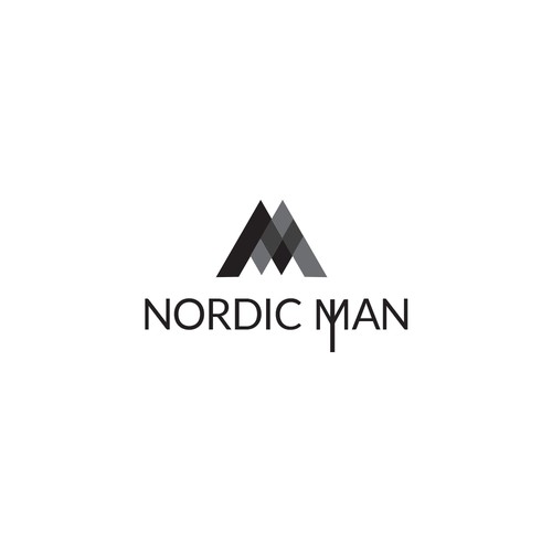 Nordic logo with the title 'Nordic Man logo concept.'