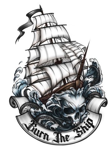 Tattoo artwork with the title 'T-shirt tattoo design'