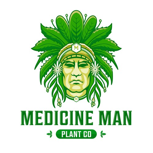 Pen tool logo with the title 'Medicine Man Plant Co'