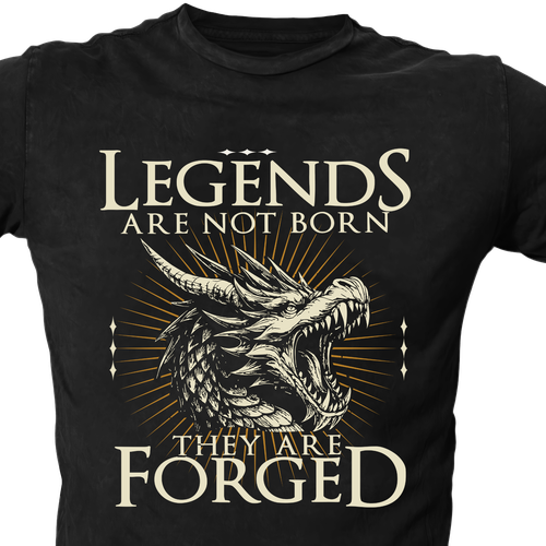 Dragon t-shirt with the title 'Tshirt Design About Legend'