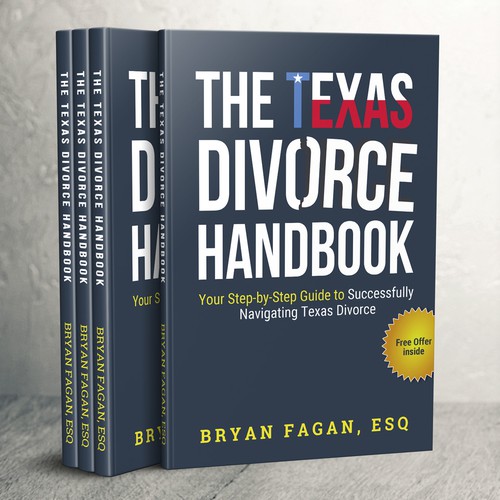 Law book cover with the title 'Simple and strong book cover design'