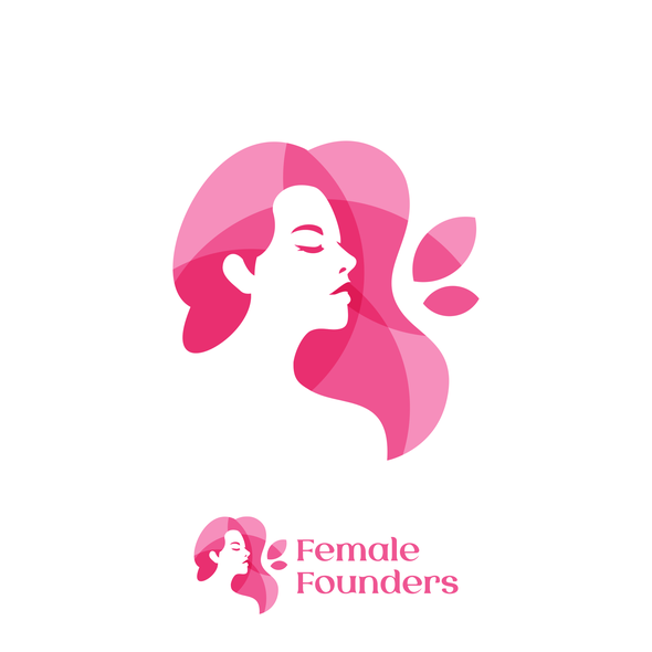 Female design with the title 'Female feminine logo'