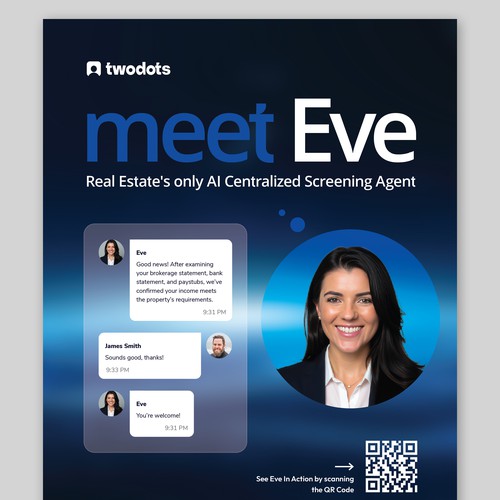 Circle design with the title 'AI Leasing Flyer'