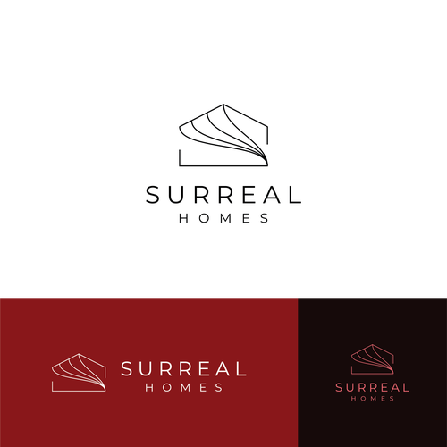 Interior design brand with the title 'SURREAL HOMES draft'