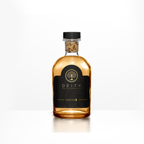 Oil label with the title 'Label design '