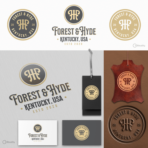Leather logo with the title 'Forest and Hyde'