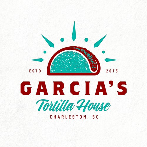 Taqueria logo with the title 'Garcia's Tortilla House'