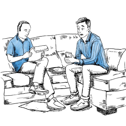 Unique artwork with the title 'hand draw illustration'