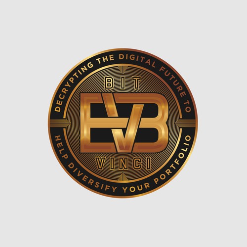 Bitcoin logo with the title 'BitVinci'