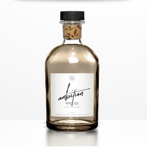 Beverage label with the title 'Vodka label'