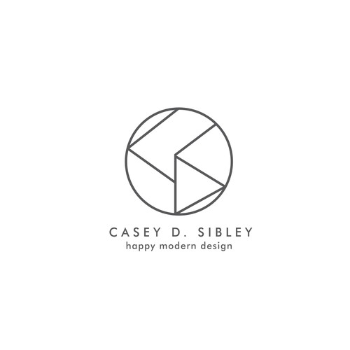 Modern design logo with the title 'Casey D. Sibley'