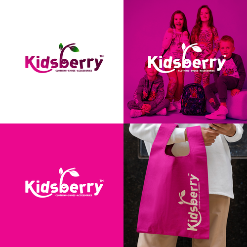 Berry logo with the title 'Kidsberry Logo'