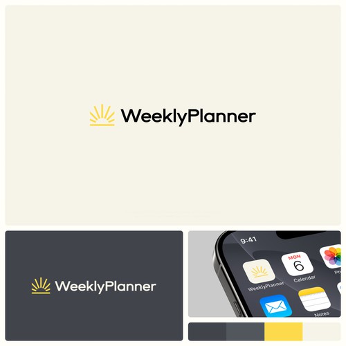 Planner design with the title 'Logo for Weekly Planner App'
