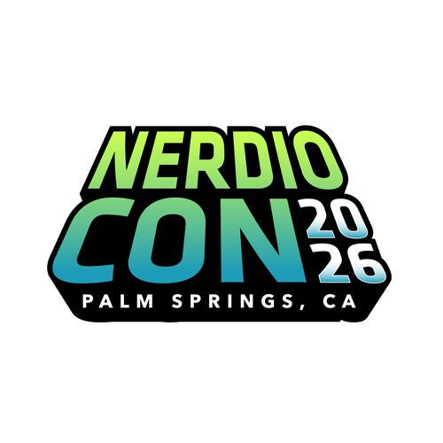 Star wars logo with the title 'logo design for nerdiocon 2026'
