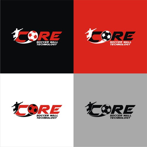 Ps logo with the title 'Logo Soccer Technology Start-up'