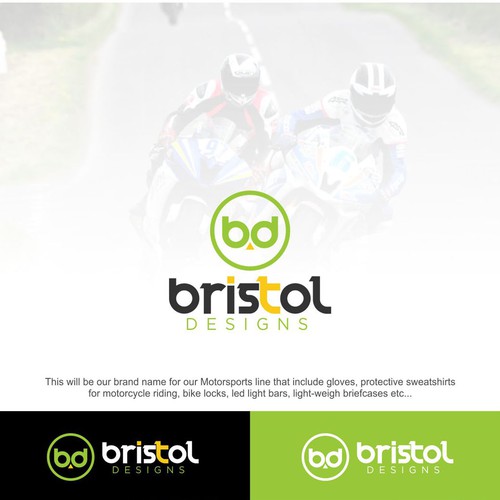 Motorsport logo with the title 'bristol design'