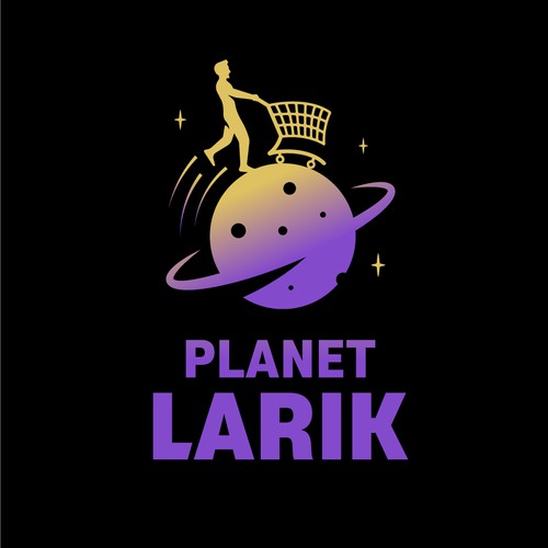 Shopping logo with the title 'Logo concept design for an online retail'