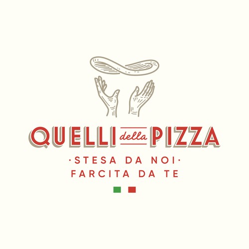 Pizza design with the title 'Quelli della Pizza'