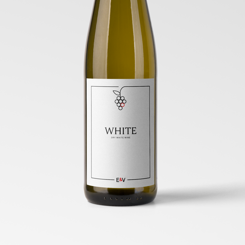 Print label with the title 'Wine Label Design for Real Estate Company Engel & Völkers'