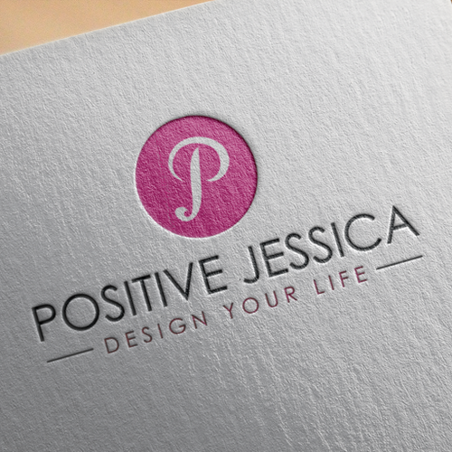 Pink brand with the title 'Positive Jessica logo'