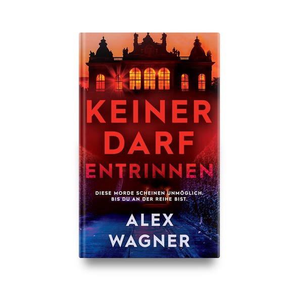 Book cover with the title 'Book cover for "Keiner Darf Entrinnen"'