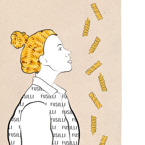 Pasta design with the title 'Design for The Pasta People'