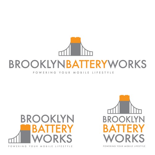 Charger logo with the title 'Logo Design for Innovative Battery Company'