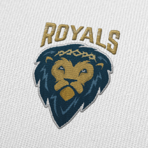 Royal design with the title 'Lion Team Logo'