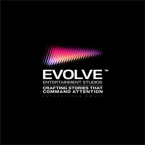 Movie logo with the title 'evolve entertainment'