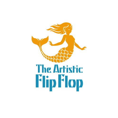 Gift shop design with the title 'The Artistic Flip Flop'