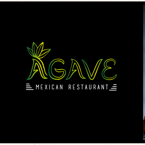 Mexican design with the title 'Agave Mexican Restaurant'