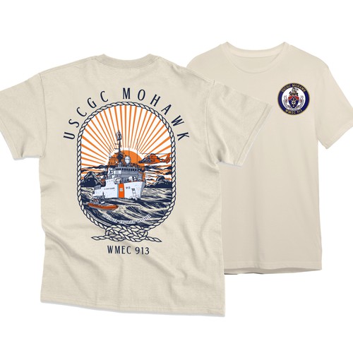 Ocean t-shirt with the title 'USCGC MOHAWK'