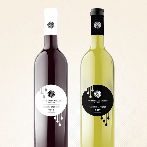 Stylish label with the title 'Creative modern wine label'